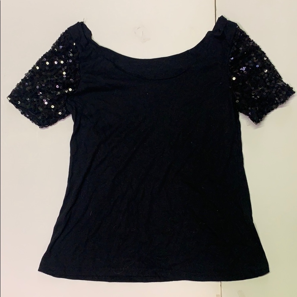 Sequin Sleeve top